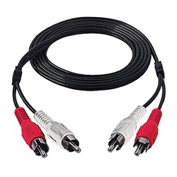 Cavo audio 1,5m doppio RCA maschio connessione stabile impianti professionali e domestici