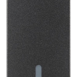 Tasto intercambiabile 1 modulo illuminabile grigio per impianti elettrici