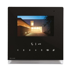 Monitor Icona touchscreen 4.3 colore nero per citofonia vivavoce PoE fullduplex