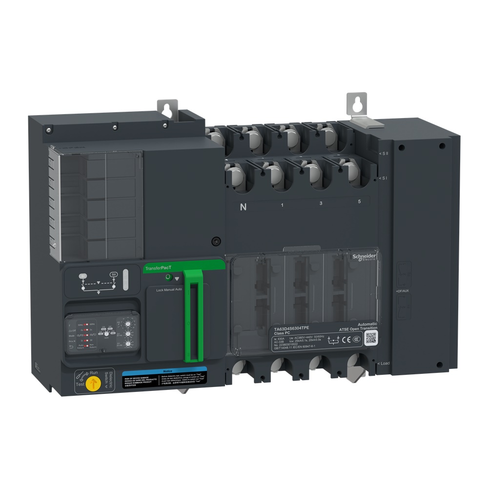 Interruttore trasferimento automatico TransferPacT 320A 400V 4 poli telaio 630A per uso industriale e commerciale