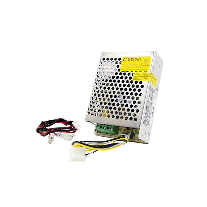 Serie Vedo - Alimentatore switching open frame 13.8VDC 2.5A, caricabatteria PB, EN50131-6 grado 2