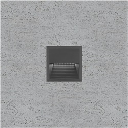 Lampada LED 5W luce calda design compatto colore nero RAL9005 illuminazione efficiente
