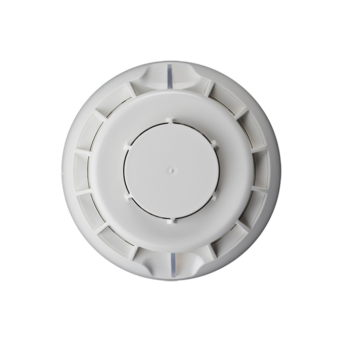 Sensore wireless fumo e calore combinato, camera ottica autocompensata, LED 360°, protezione H24