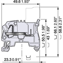 Morsetto elettrico ZDK2.5-11 connessioni sicure 2,5 mm² impianti elettrici professionali