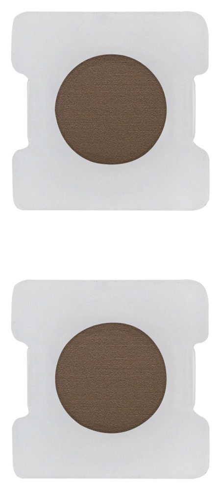 Due tasti tondo illuminabili bronzo per comandi domotici KNX