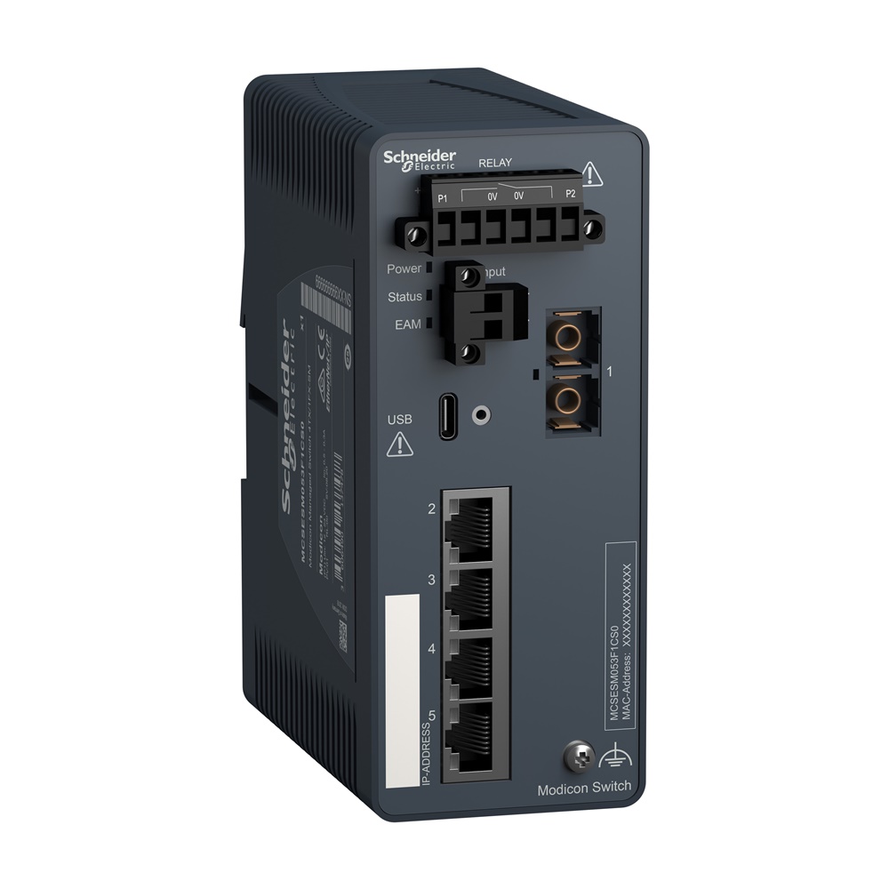 MODICON MANAGED SWITCH 4TX/1FX-SM