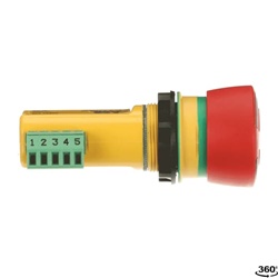 Pulsante emergenza INCA 1S TINA V2 arresto rapido LED per quadri elettrici industriali