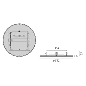 FL R 555 RE 45 S/A 840 WH9016 DALI