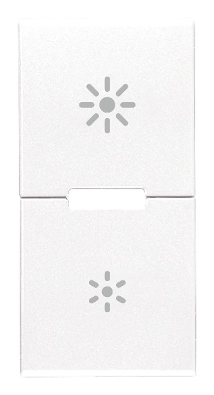 DUE MEZZI TASTI 1M DIMMER BIANCO