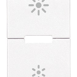 DUE MEZZI TASTI 1M DIMMER BIANCO