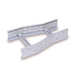 Riduzione centrale canalina portacavi zincata H100mm larghezza 300/200mm per impianti elettrici professionali