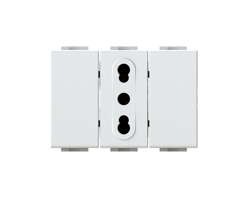 Bitappo Bticino Livinglight Bianco 16A 3 moduli per frutto