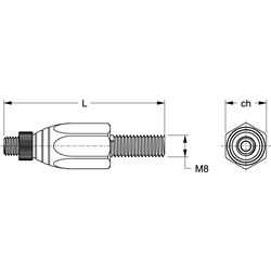 Morsetti ZipClip per cavo rack in metallo silver fissaggio sicuro impianti elettrici