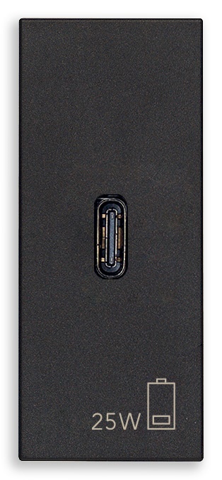 ALIMENTATORE USB C PD 25W NERO
