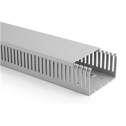 Canalina PVC 60x40 mm 2000 mm grigio per cavi piccoli quadri elettrici