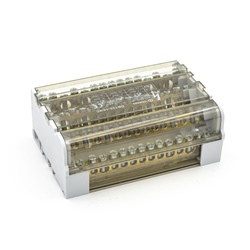 Ripartitore tetrapolare 125A 15 vie guida DIN quadro distribuzione