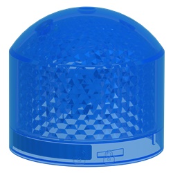 Elemento luminoso singolo blu lampeggiante 24V LED IP66 per segnalazione industriale