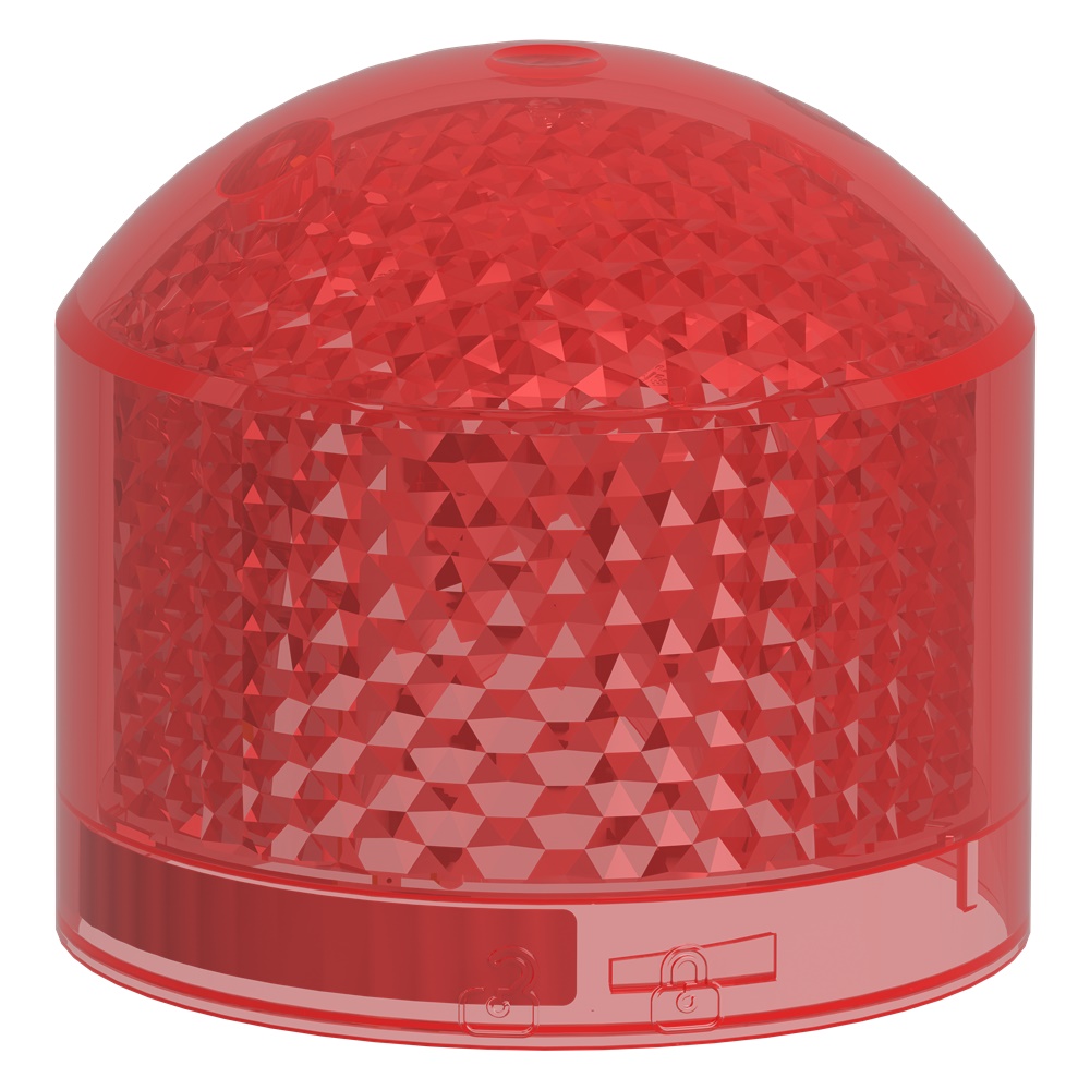 Elemento luminoso singolo rosso Harmony XVB7 LED 24V AC/DC segnalazione industriale IP66
