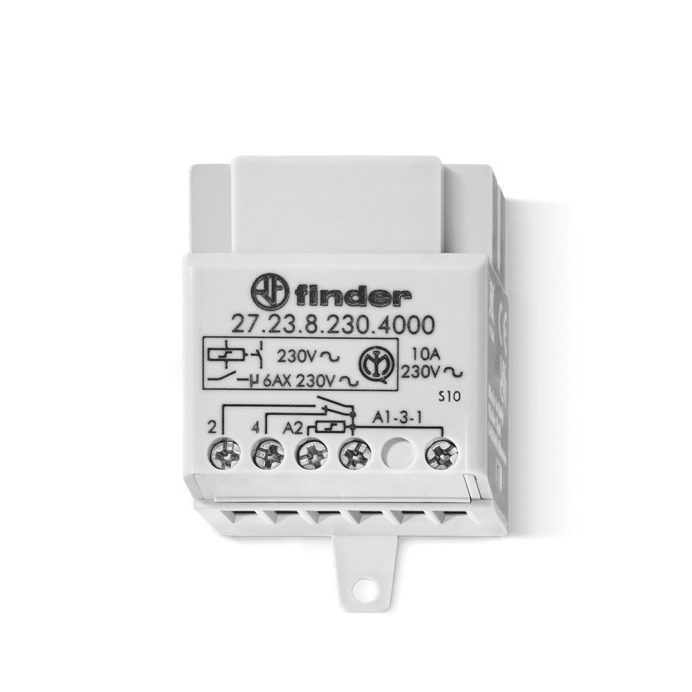 Rele impulsi 10A 1NO AgNi montaggio incasso AC 184-253V