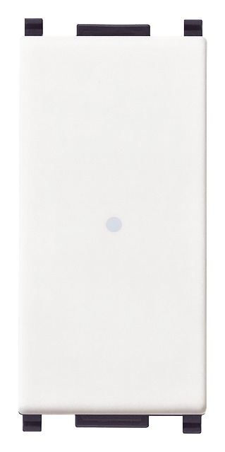 Invertitore unipolare 10AX assiale bianco per impianti elettrici residenziali e commerciali