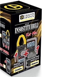 Kit misurazione elettrica Chauvin Arnoux 2x1 cavi multipolari pinza alta precisione uso professionale