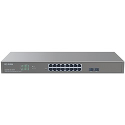 Switch PoE Gigabit 16 porte 2 slot SFP livello 2 per reti professionali ad alte prestazioni