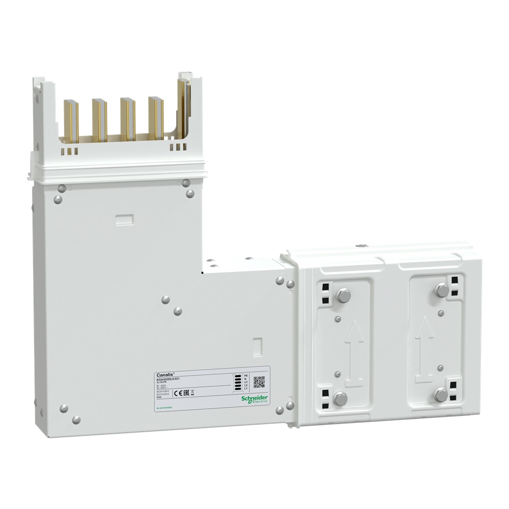 Angolare verticale 4 poli 250A per condotto sbarre interno distribuzione elettrica