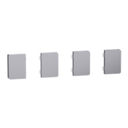 Pulsanti Small Push Button KNX Acciaio Inox 4 Pezzi per Moduli Domotica