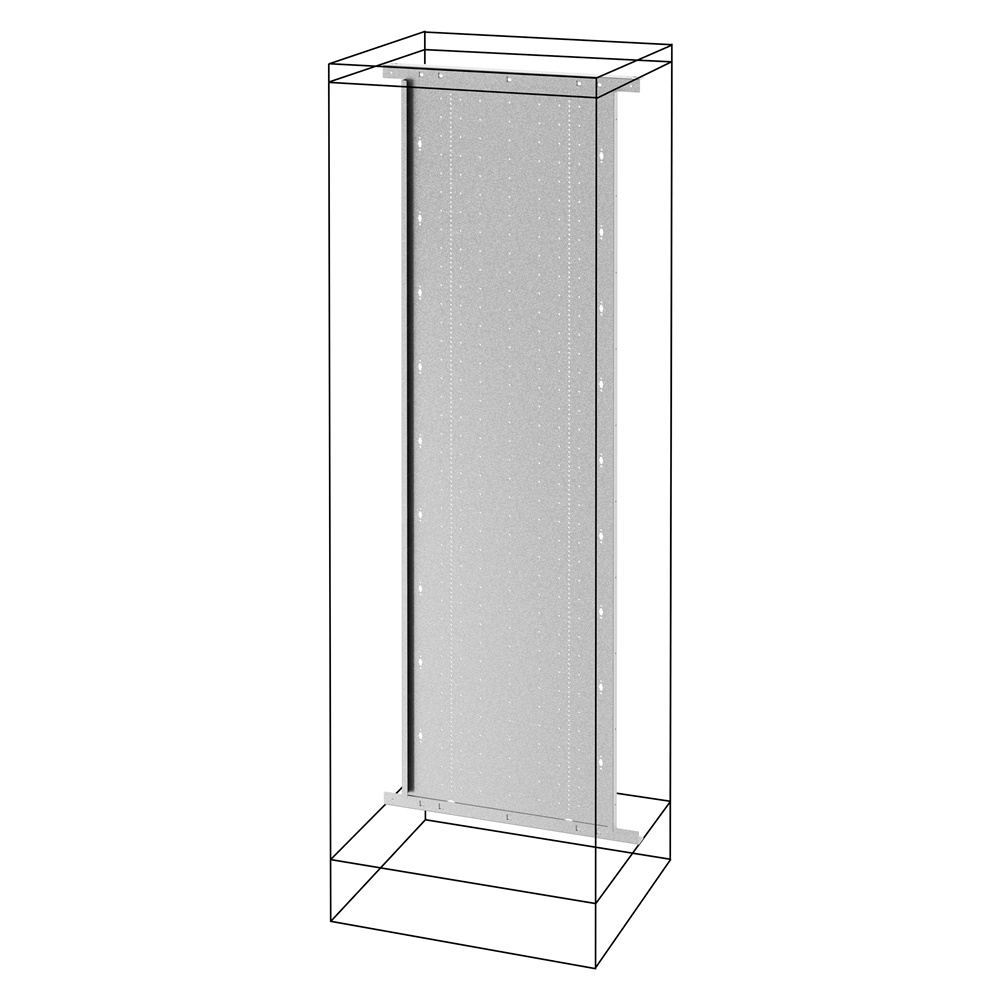 Piastra fondo 600x1800 per quadri componibili QDX 630A IP43 uso industriale pavimento/parete