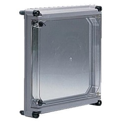 Coperchio trasparente per quadro elettrico APO 71 con portello, IP elevato, RAL7035, controllo visivo sicuro e accesso facilitato