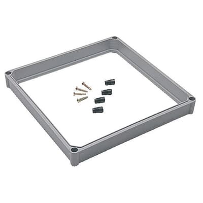 Rialzo spessore per quadri elettrici 600x370x60 mm PA6 RAL7035 industriale e civile