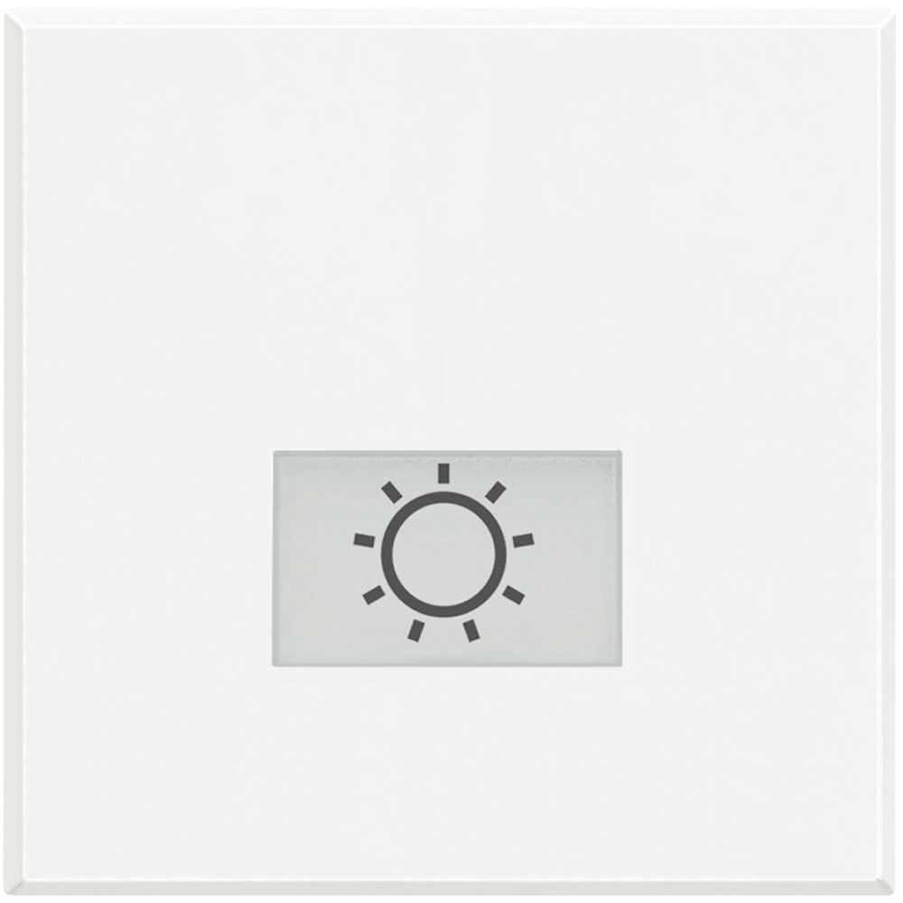 Tasto serigrafato lampada illuminabile 2 moduli bianco impianti elettrici