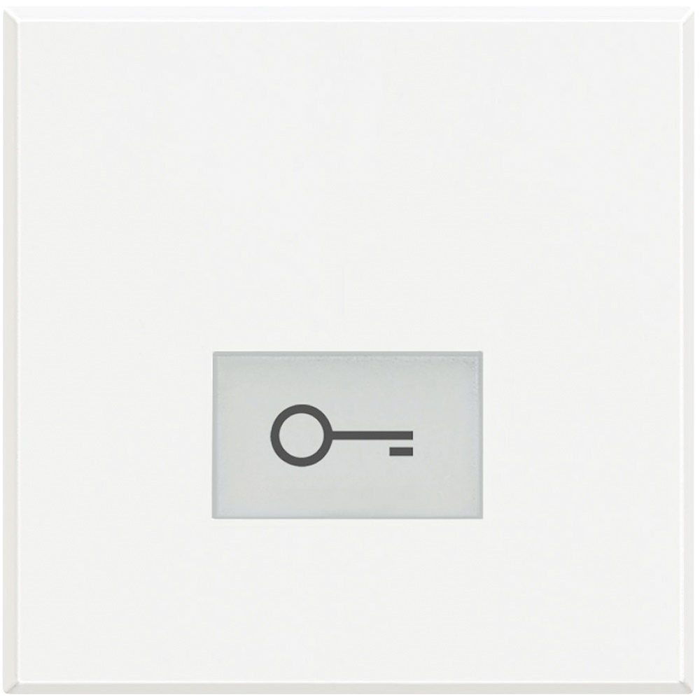 Tasto serigrafato chiave illuminabile 2 moduli per impianti elettrici