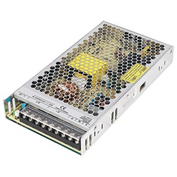 Alimentatore switching 200W 12V design compatto protezione sovraccarichi impianti elettrici professionali