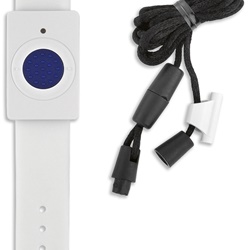 Pulsante Telesoccorso Radio Vivavoce Indossabile IP65 Batteria Integrata CR2032