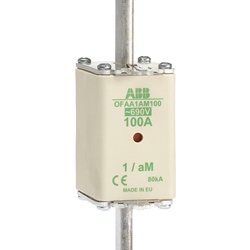 Fusibile NH1 AM 250A 690V alta capacità interruzione per protezione circuiti elettrici industriali e civili