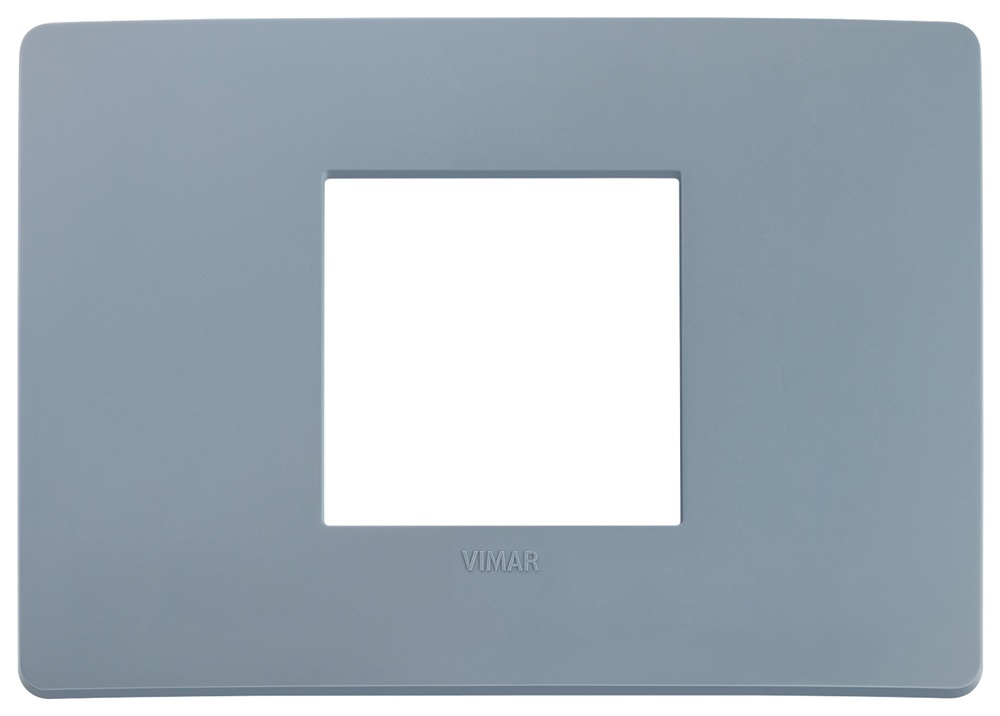 Placca piatta incasso 2 moduli finitura avio per installazioni elettriche parete