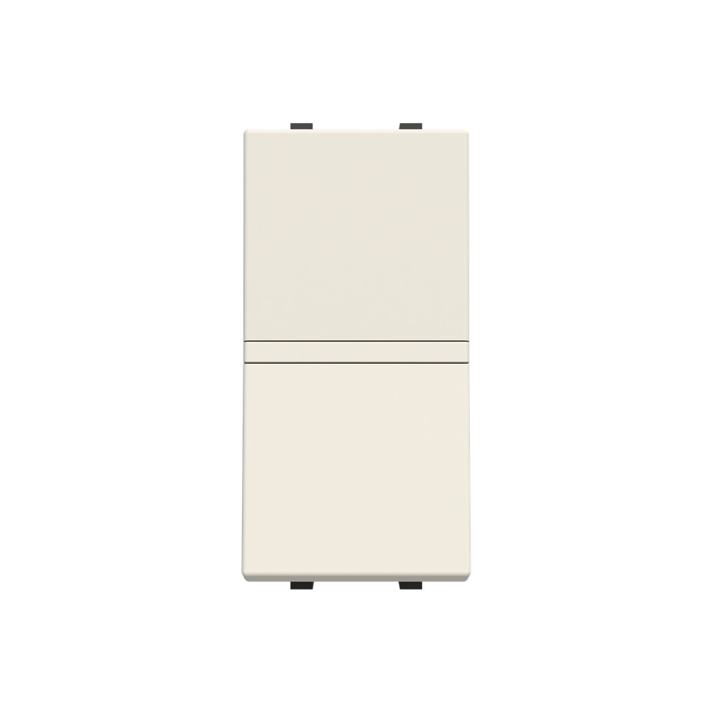 Switch bipolare incasso 16AX 250V LED bianco modulare per impianti domestici e professionali