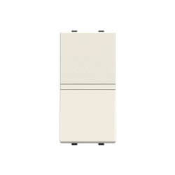 Switch bipolare incasso 16AX 250V LED bianco modulare per impianti domestici e professionali