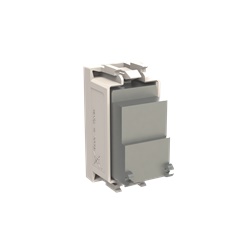 Presa TV/SAT terminale duplex 2 gang bianca 75Ω frequenza 5-2400 MHz per impianti audio-video