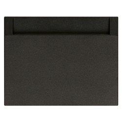 Lettore carta transponder tasca verticale KNX 2 relè 4A 24V interno nero 3 moduli