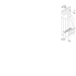 Kit elettrico 3-4 poli moduli E1.2W XT7 W-MO W-MI 600 mm installazione orizzontale