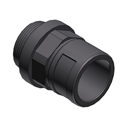 Raccordo dritto PA6 rinforzato ottone nichelato M63x1,5 NW48 IP68 per impianti elettrici