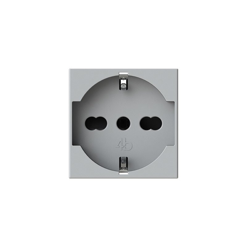 Presa elettrica P40 16A 2 moduli grigia Matix Go Bticino