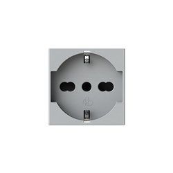 Presa elettrica P40 Bticino Matix Go 16A 2 moduli colore grigio per uso civile