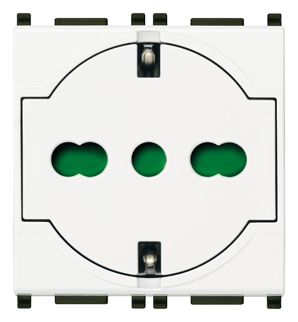 Presa universale 2 poli terra P40 portafusibile installazione facile impianti elettrici