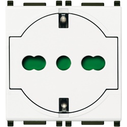Presa universale 2 poli terra P40 portafusibile installazione facile impianti elettrici