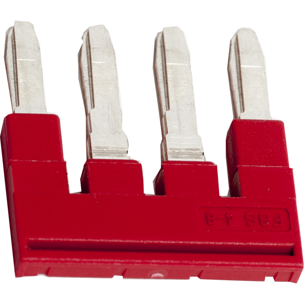 Ponticello plug-in 4 vie morsettiera 4mm² compatibile TRV TRH TRP TRR confezione 50 pezzi