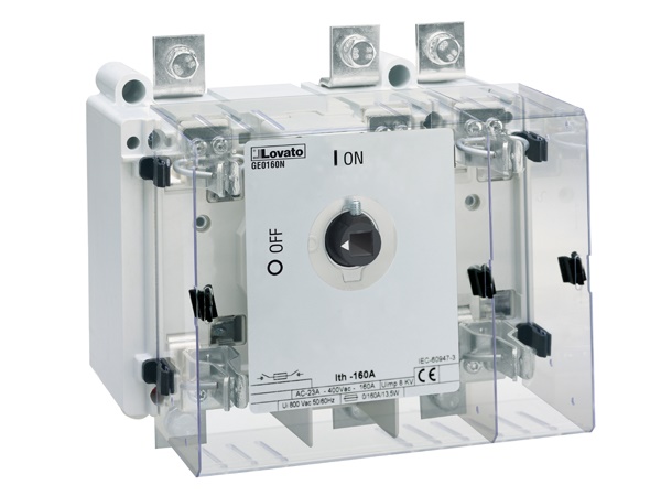 Sezionatore tripolare 3P 630A con portafusibile NH AC21A per impianti elettrici industriali