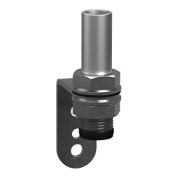 Supporto montaggio universale staffa L tubo alluminio 100 mm Harmony colonne luminose IP23